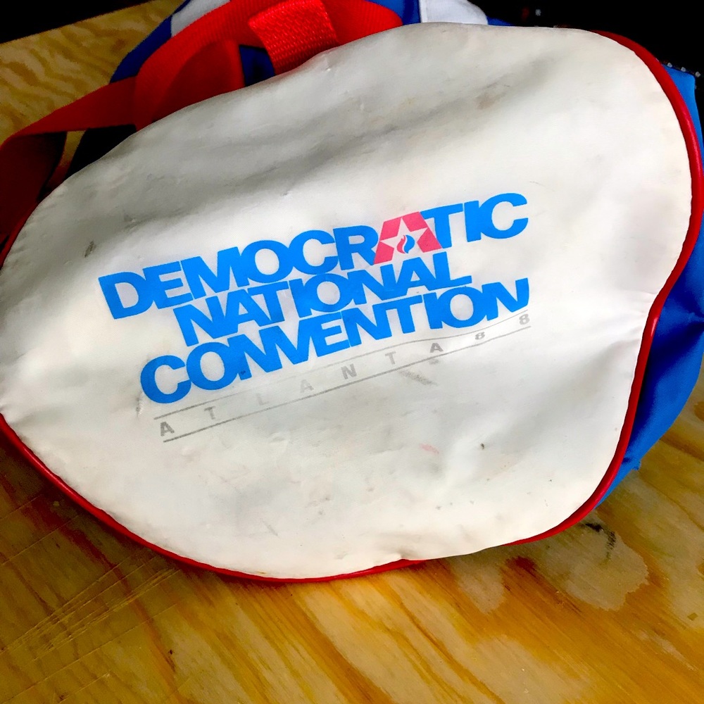 Vintage 1988 Democratic nation convention Atlanta AT&T duffel bag